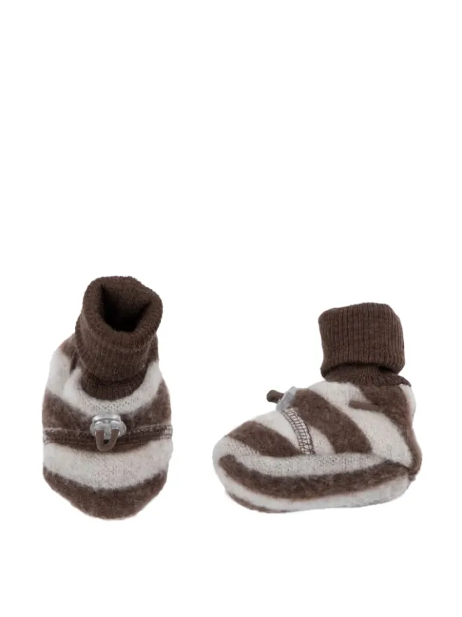 Booties Krabbelschuhe Merino-Wolle in braun>Joha Online
