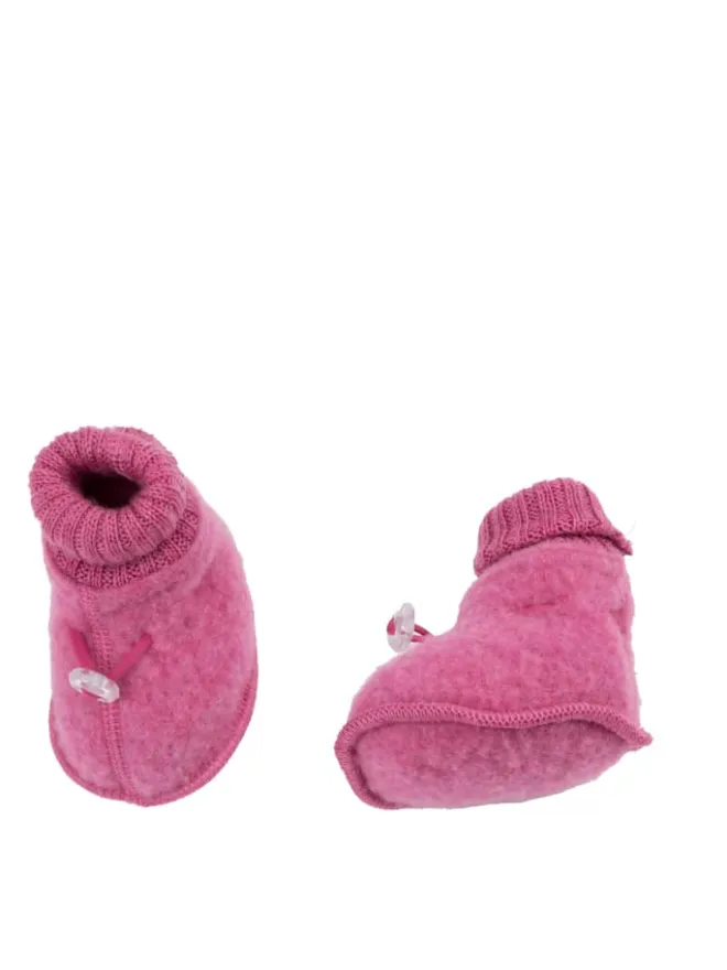 Booties Krabbelschuhe Merino-Wolle in pink>Joha Best