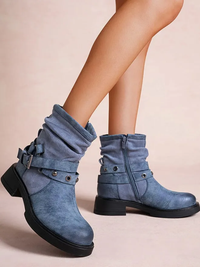 Foreverfolie Stiefel & Boots^Boots in Blau