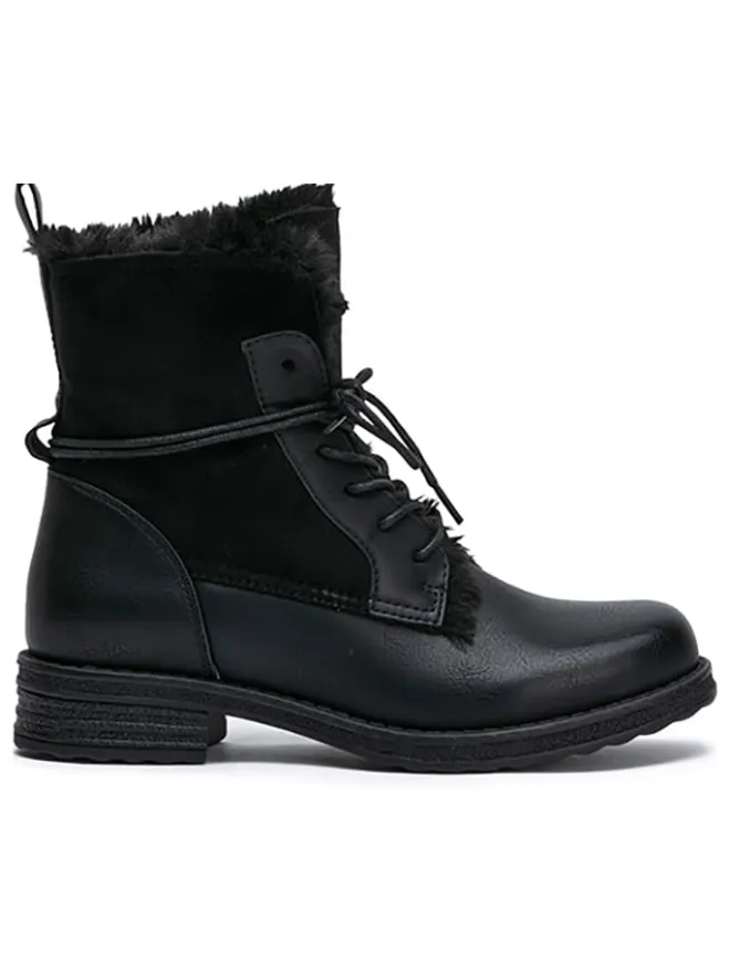 Boots in Schwarz>Foreverfolie New