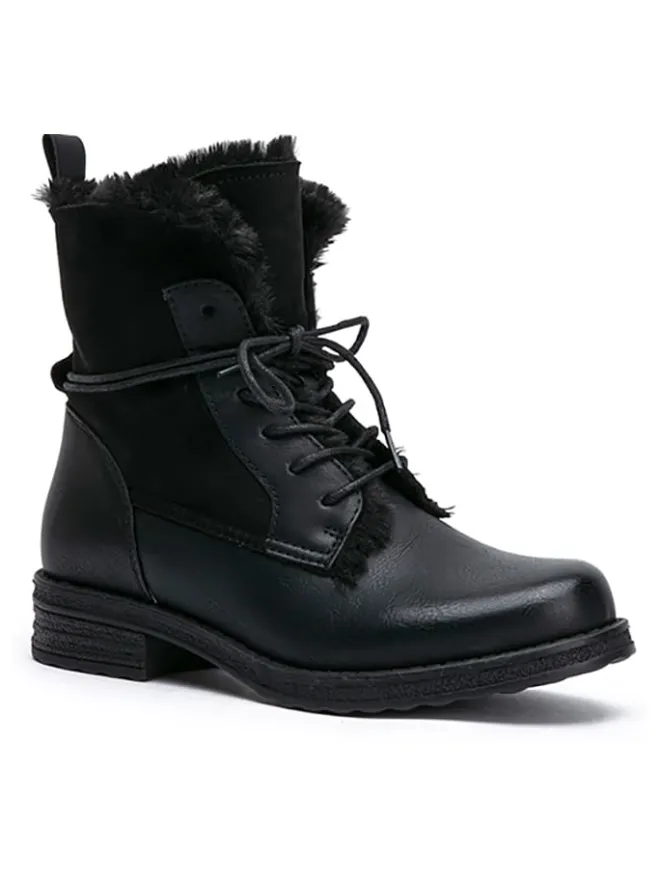 Boots in Schwarz>Foreverfolie New