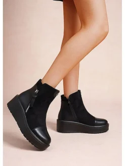 Boots in Schwarz><noscript><img width=