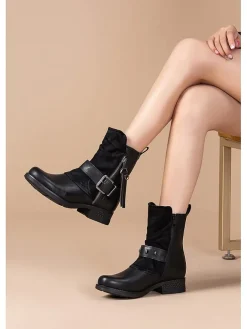 Boots in Schwarz><noscript><img width=