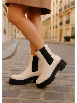 Bellucci Stiefel & Boots^Boots in Weiß/ Schwarz