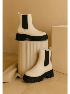 Bellucci Stiefel & Boots^Boots in Weiß/ Schwarz