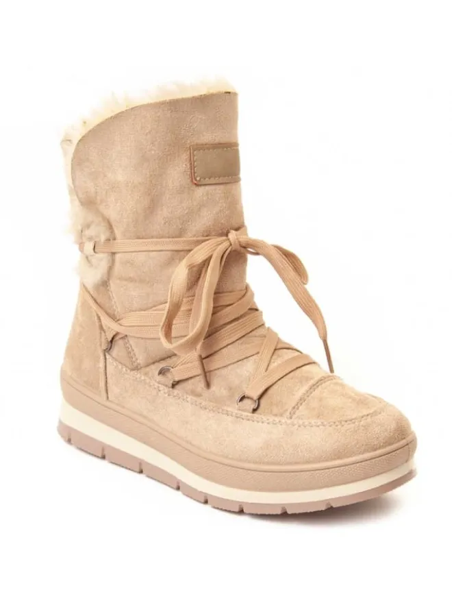 Montevita Stiefel & Boots^Boots Plateau-Ankle-Boot Bottivita56 in Beige