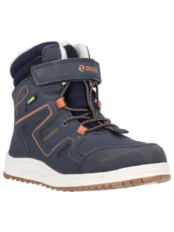 Boots "Rincet" in Dunkelblau/ Orange>Zigzag New