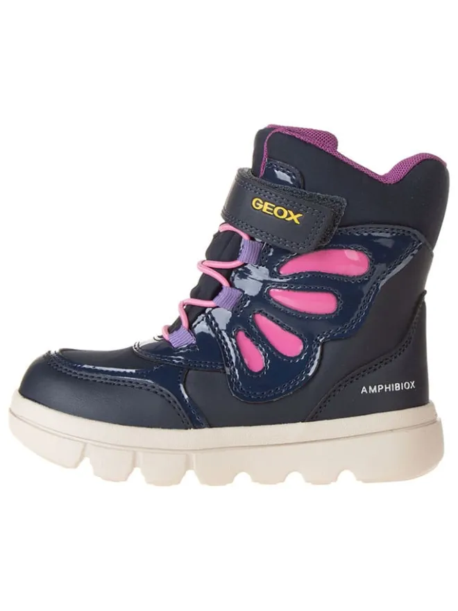Boots "Willaboom" in Dunkelblau/ Rosa>Geox Clearance