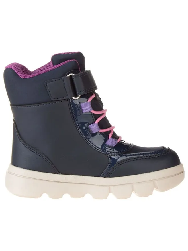 Boots "Willaboom" in Dunkelblau/ Rosa>Geox Clearance