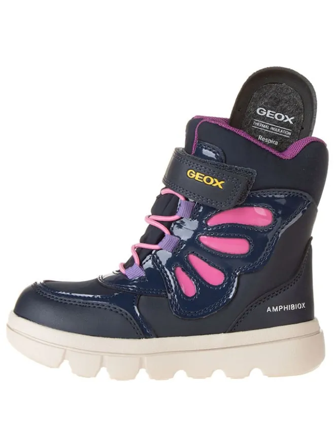 Boots "Willaboom" in Dunkelblau/ Rosa>Geox Clearance