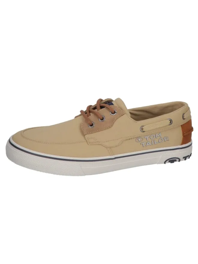 Tom Tailor Schnürschuhe^Bootsschuhe in Beige