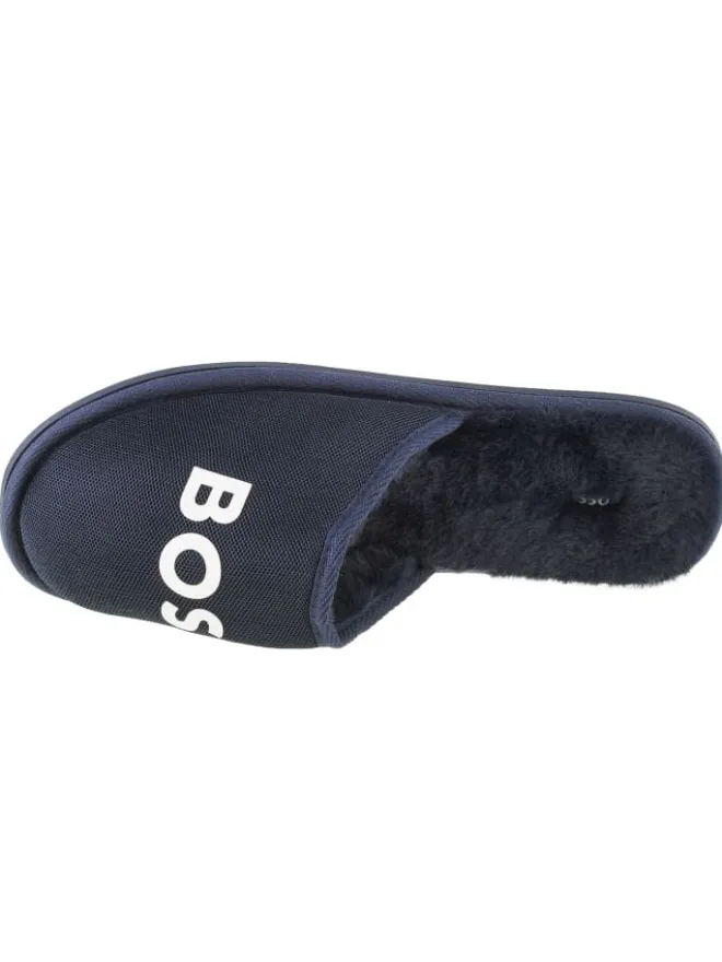 BOSS Clogs & Pantoletten·Pantoletten^Logo Slippers in Dunkelblau