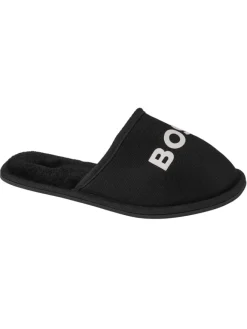 Logo Slippers in Schwarz>BOSS Best