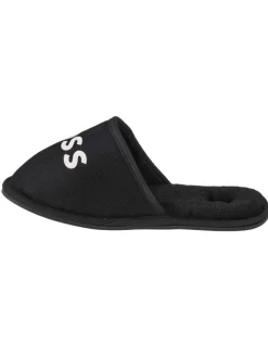 Logo Slippers in Schwarz>BOSS Best