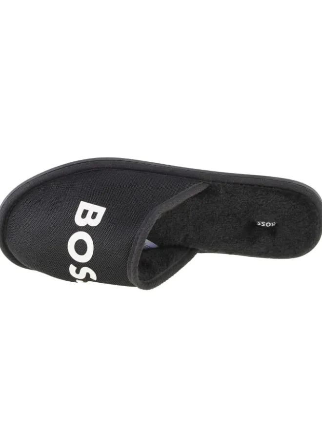 Logo Slippers in Schwarz>BOSS Best