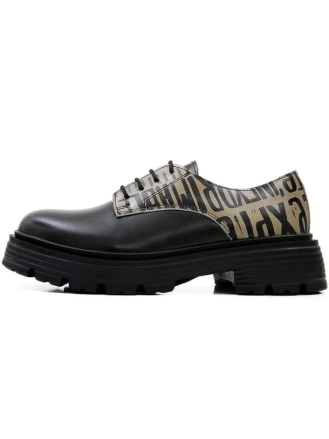Dogo Schnürschuhe^Brooklyn Halbschuhe - Expression in Schwarz