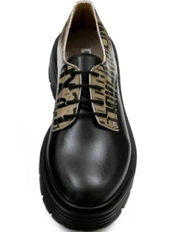 Dogo Schnürschuhe^Brooklyn Halbschuhe - Expression in Schwarz