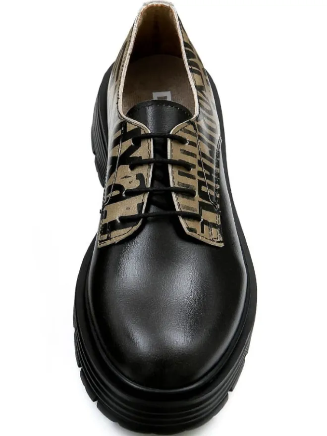 Dogo Schnürschuhe^Brooklyn Halbschuhe - Expression in Schwarz