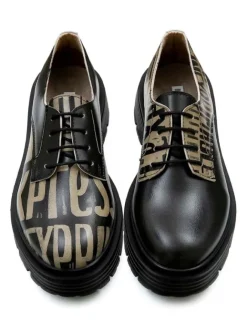 Dogo Schnürschuhe^Brooklyn Halbschuhe - Expression in Schwarz