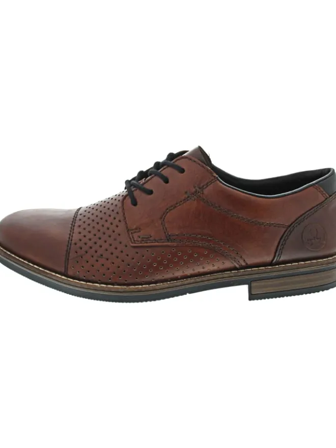rieker Schnürschuhe^Businessschuh Braun