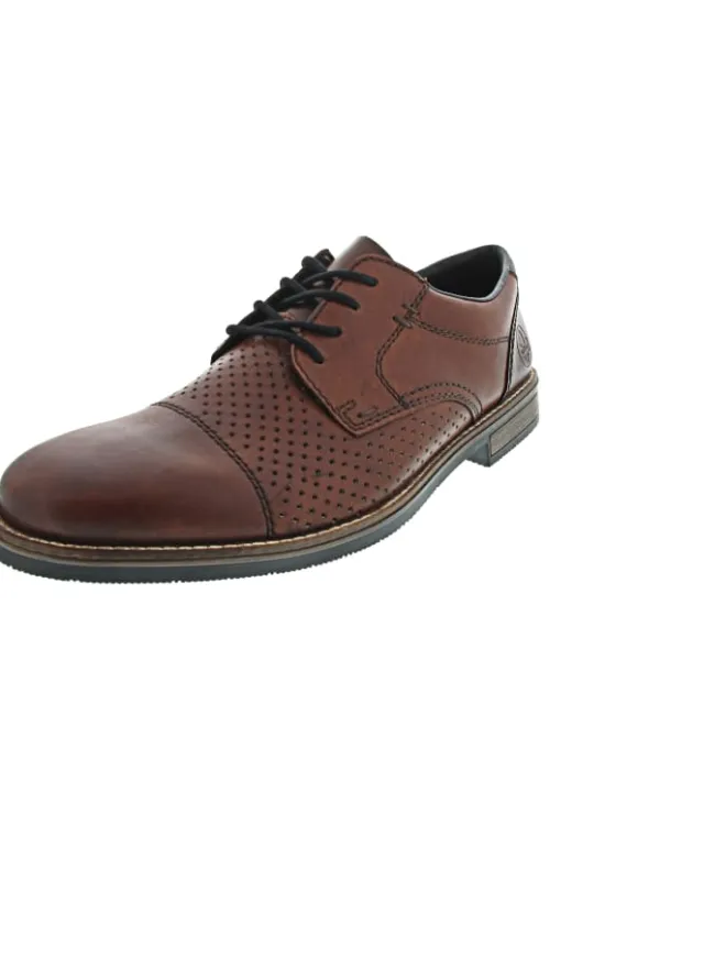 rieker Schnürschuhe^Businessschuh Braun