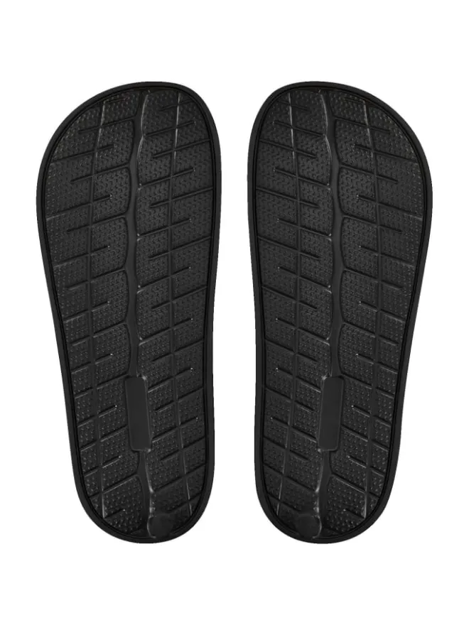 BVB Badeschuhe^Badeschlappen Logo neon in Schwarz