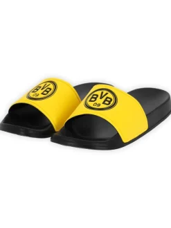 Iconic Lifestyle Badeschlappen in schwarzgelb>BVB New