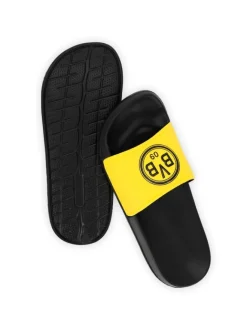 Iconic Lifestyle Badeschlappen in schwarzgelb>BVB New