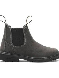 Chelsea Boot "2594 Steel Grey Waxed Suede (Kids)" in Grau>Blundstone Sale