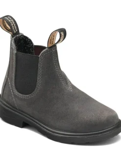 Chelsea Boot "2594 Steel Grey Waxed Suede (Kids)" in Grau>Blundstone Sale