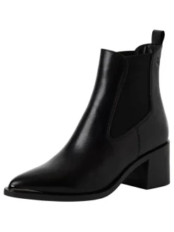 Chelsea Boot in BLACK LEATHER>Tamaris Best