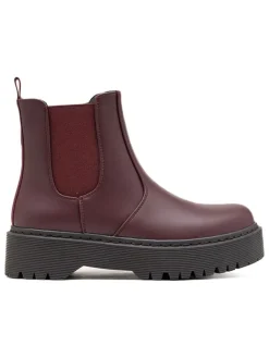 C'M Stiefeletten^Chelsea-Boots in Bordeaux
