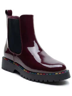 Foreverfolie Stiefeletten^Chelsea-Boots in Bordeaux