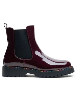 Foreverfolie Stiefeletten^Chelsea-Boots in Bordeaux