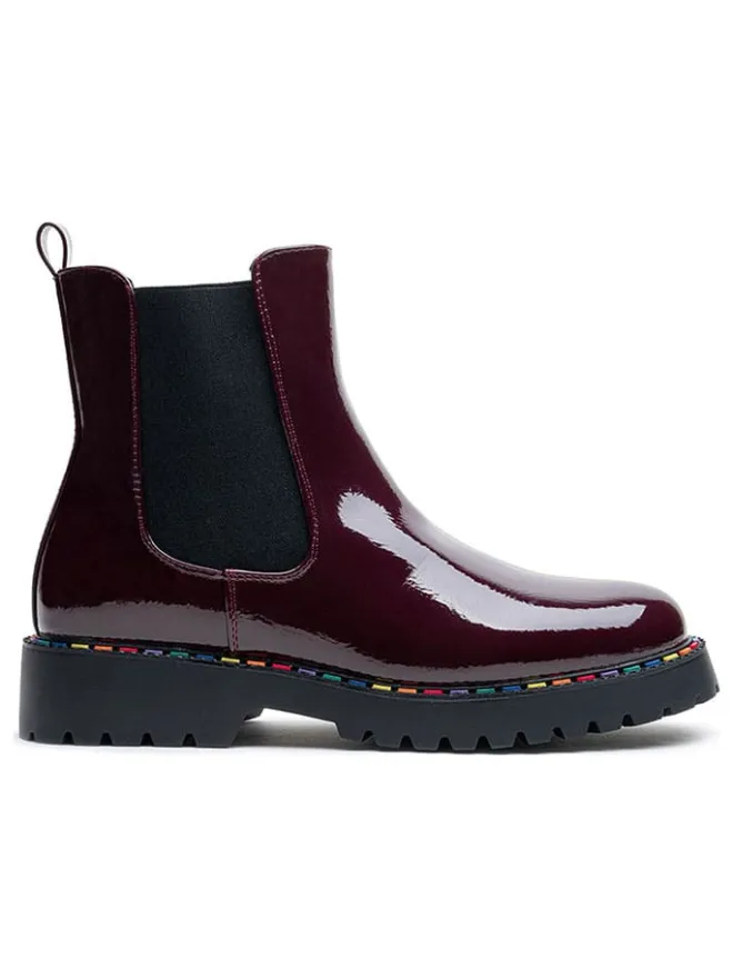 Foreverfolie Stiefeletten^Chelsea-Boots in Bordeaux