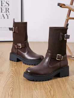 Sixth Sens Stiefeletten^Chelsea-Boots in Braun