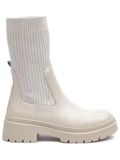 Chelsea-Boots in Creme><noscript><img width=