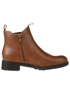 Inselhauptstadt Stiefeletten^Chelsea-Boots in Hellbraun