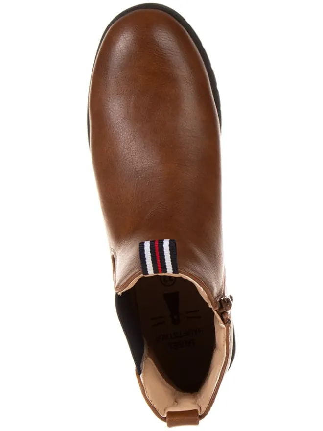 Inselhauptstadt Stiefeletten^Chelsea-Boots in Hellbraun