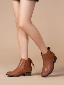 Chelsea-Boots in Hellbraun><noscript><img width=