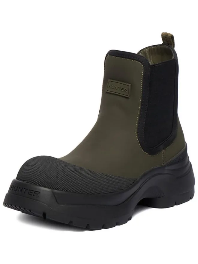 Hunter Stiefeletten^Chelsea-Boots in Khaki