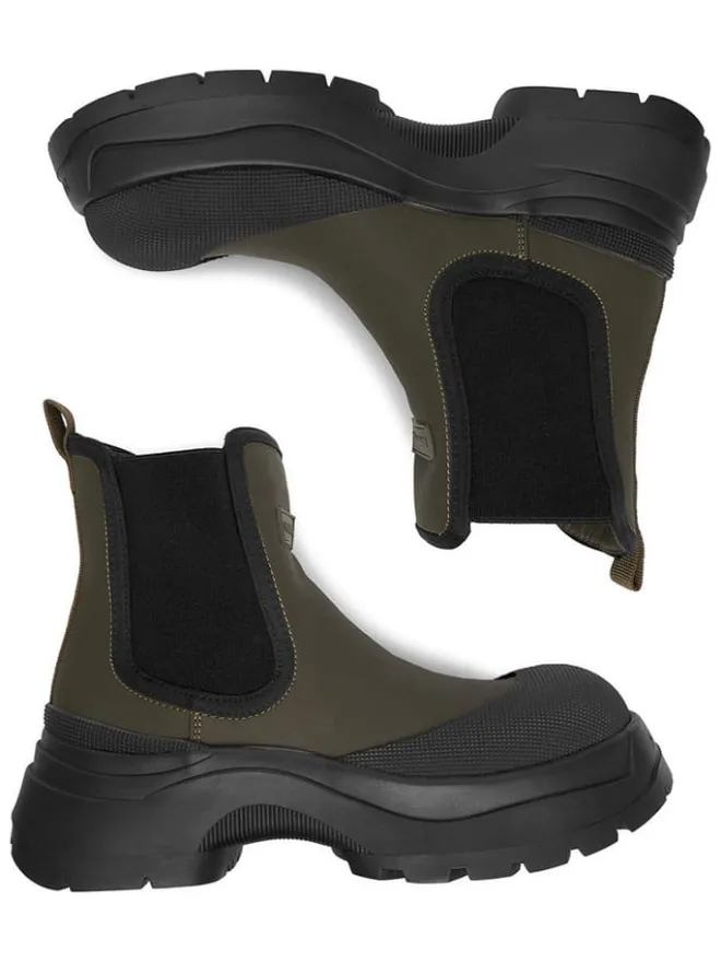 Hunter Stiefeletten^Chelsea-Boots in Khaki