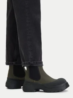 Hunter Stiefeletten^Chelsea-Boots in Khaki