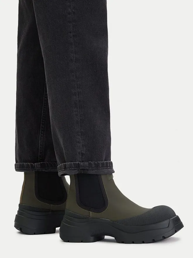 Hunter Stiefeletten^Chelsea-Boots in Khaki