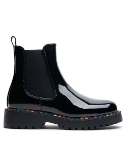 Foreverfolie Stiefeletten^Chelsea-Boots in Schwarz