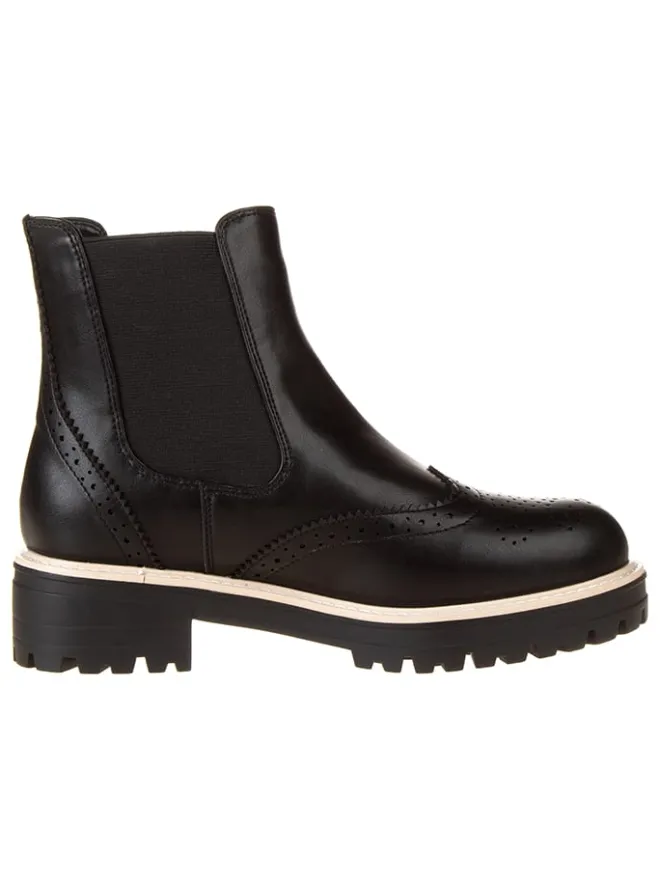 Inselhauptstadt Stiefeletten^Chelsea-Boots in Schwarz