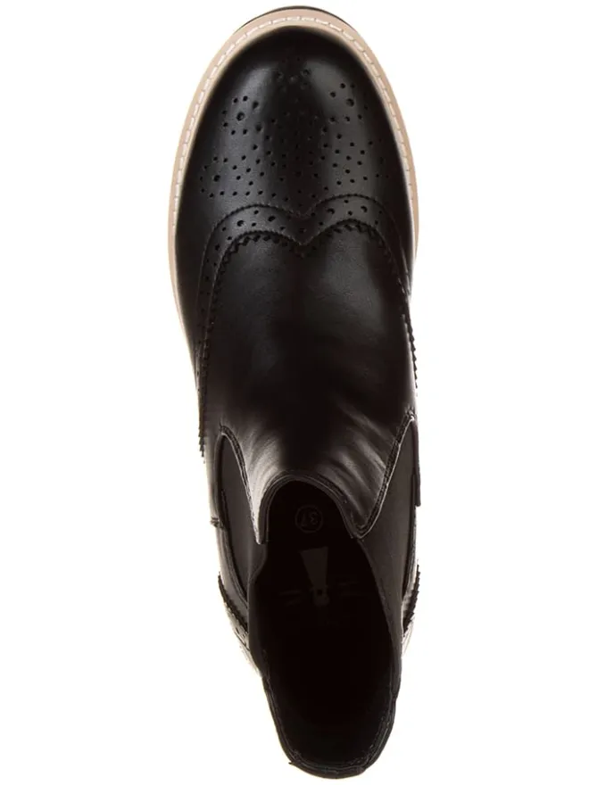 Inselhauptstadt Stiefeletten^Chelsea-Boots in Schwarz
