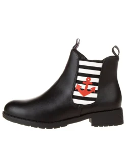 Inselhauptstadt Stiefeletten^Chelsea-Boots in Schwarz