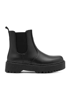 Chelsea-Boots in Schwarz>C'M Clearance