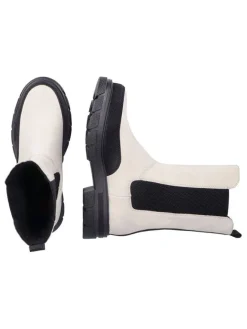 Chelsea-Boots in Schwarz/ Creme><noscript><img width=